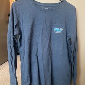 Vineyard Vines Navy Long Sleeve Tee